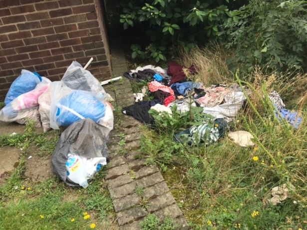 One resident claimed some people even carelessly launch rubbish from their windows