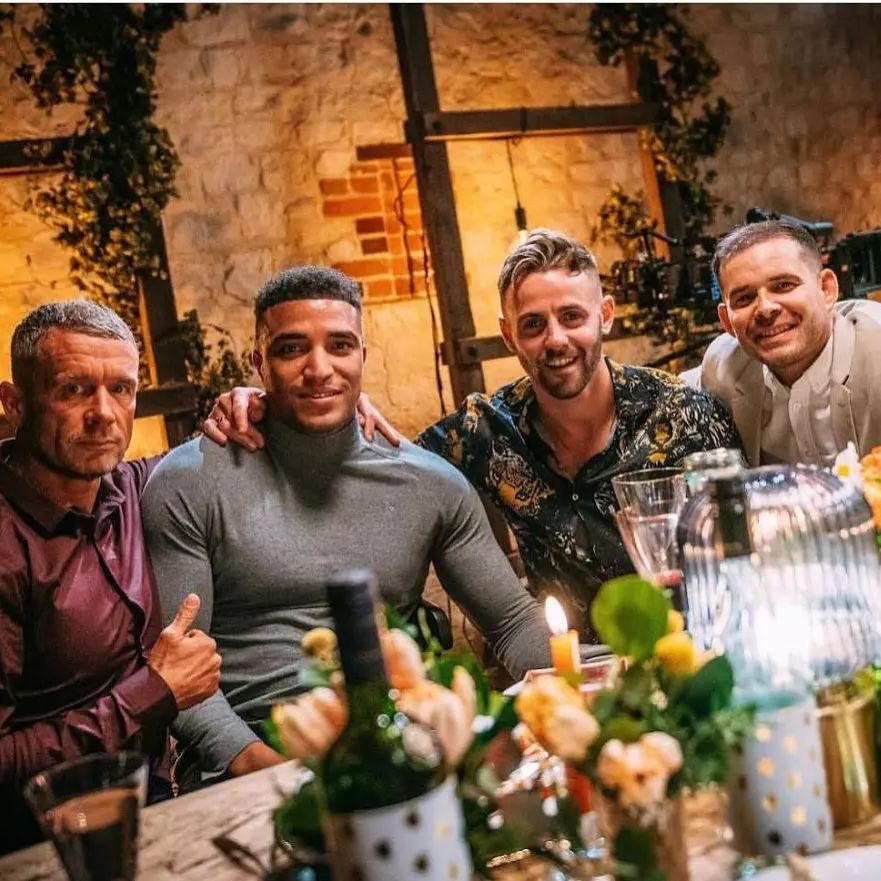 Married At First Sight's Luke Dawson, Adam Aveling, Joshua Christie and Franky Spencer pose together but are they still married?