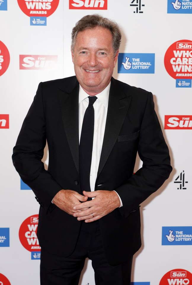 Piers Morgan attends the Sun's Who Cares Wins awards, before announcing his return to us as a columnist