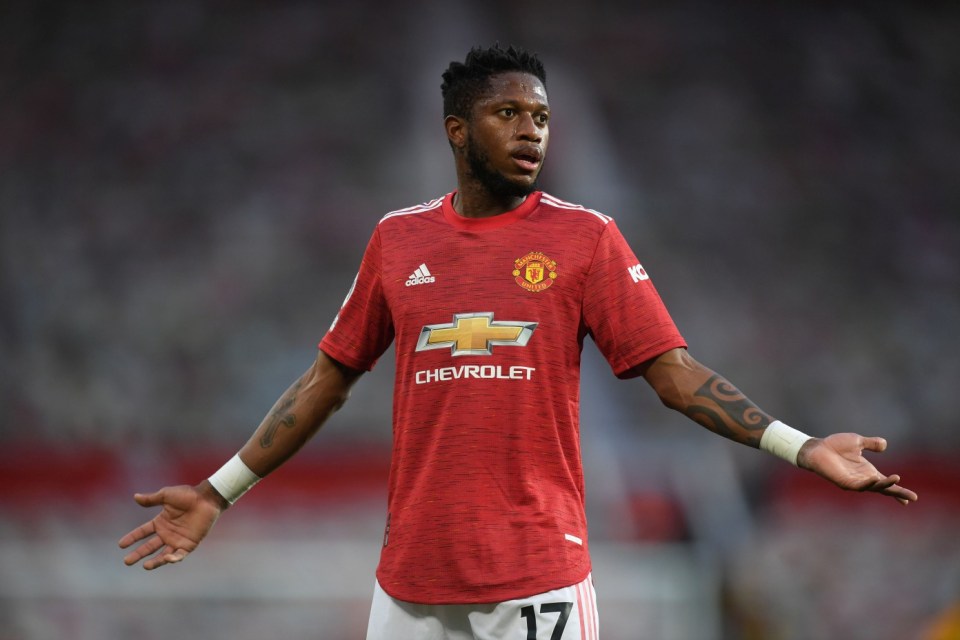 Several Manchester United players are rated above Greenwood, including Fred