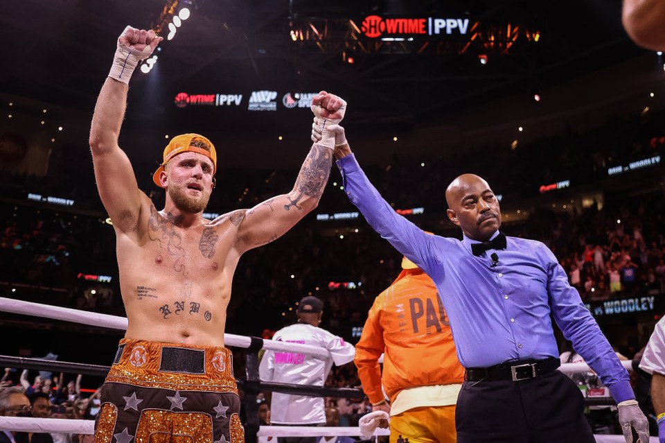 Jake Paul after his win over Tyron Woodley