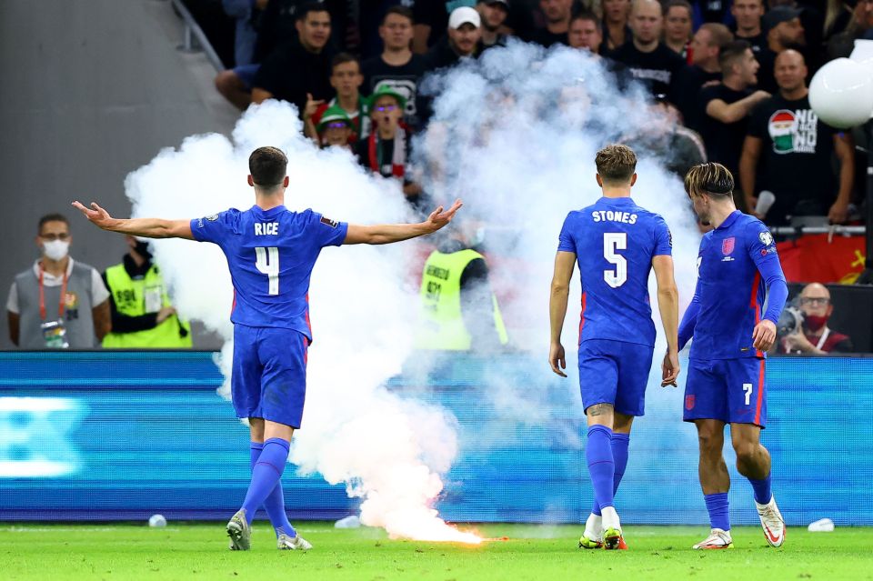 England players suffered racial abuse from Hungary fans and also had missiles thrown at them in Thursday's win in Budapest