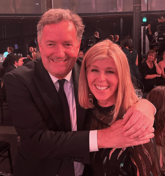 Piers Morgan reunited with Kate Garraway at The Sun's Who Cares Wins Awards