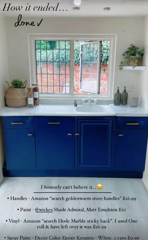 Stacey Solomon's decorated kitchen looks great