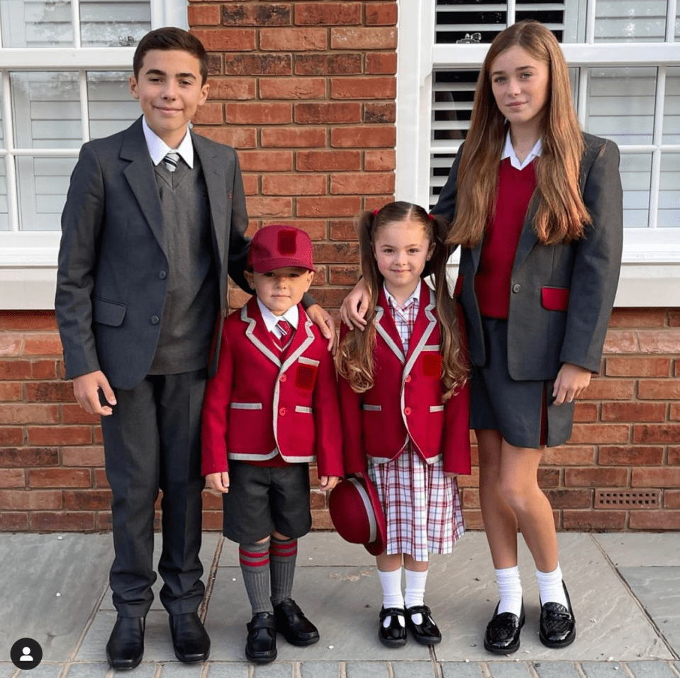 SAS star Ant Middleton posted a sweet family photo of four of his children as they headed back to school