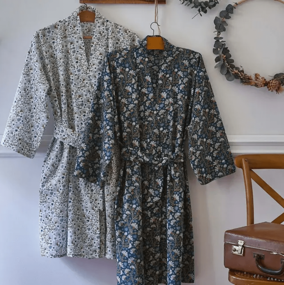  La Redoute Interieurs Kalyan Pure Cotton Voile Kimono Bathrobe