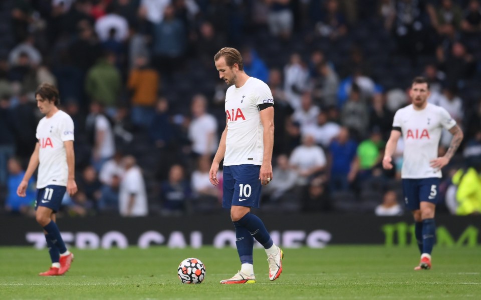 Harry Kane and his Tottenham team-mates had a day to forget