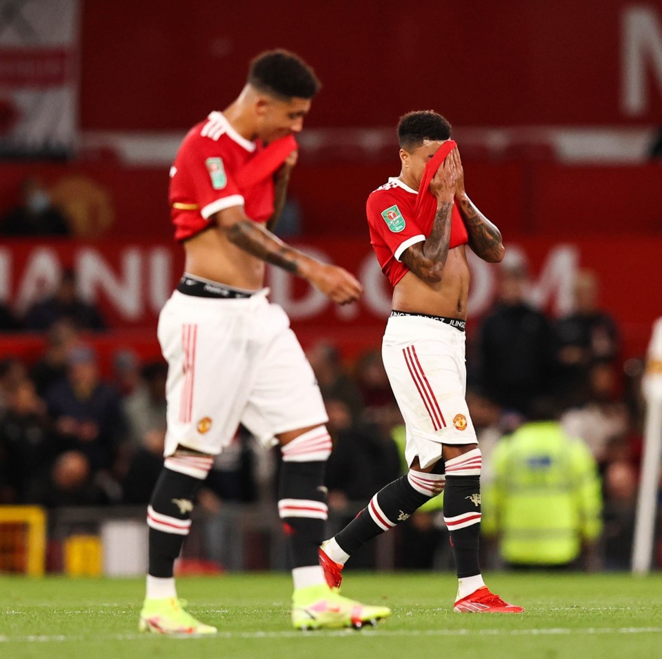 Manchester United suffered a shock Carabao Cup exit on Wednesday night