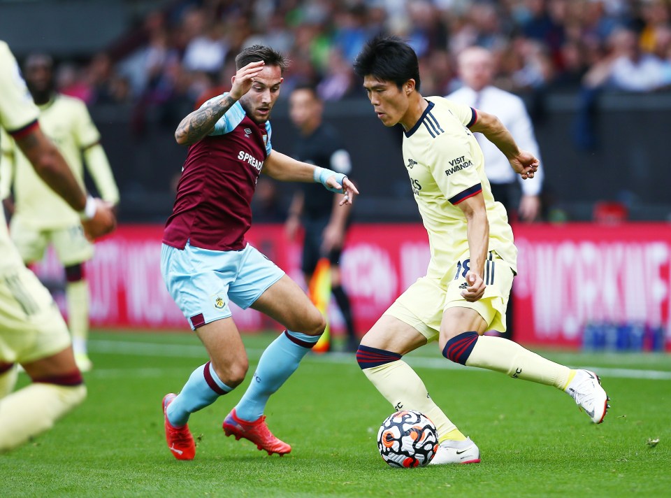 Takehiro Tomiyasu turned in a stellar display in Arsenal's 1-0 win over Burnley last weekend