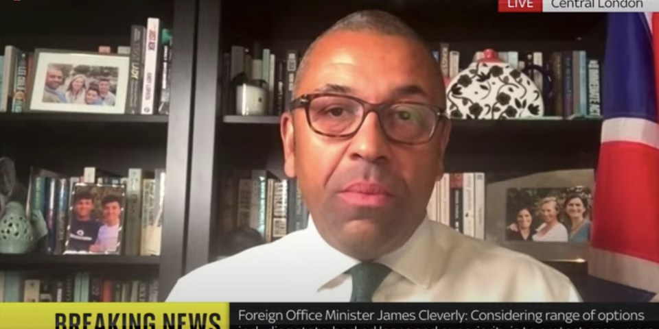 Foreign office minister James Cleverly didn't rule out a bailout for energy firms