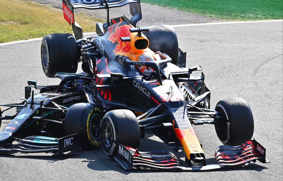 Verstappen and Hamilton collided again in Monza