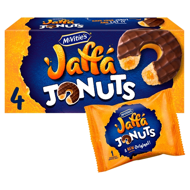 A four-pack of McVitie’s Jaffa Jonuts is now just £1.50 at Morrisons