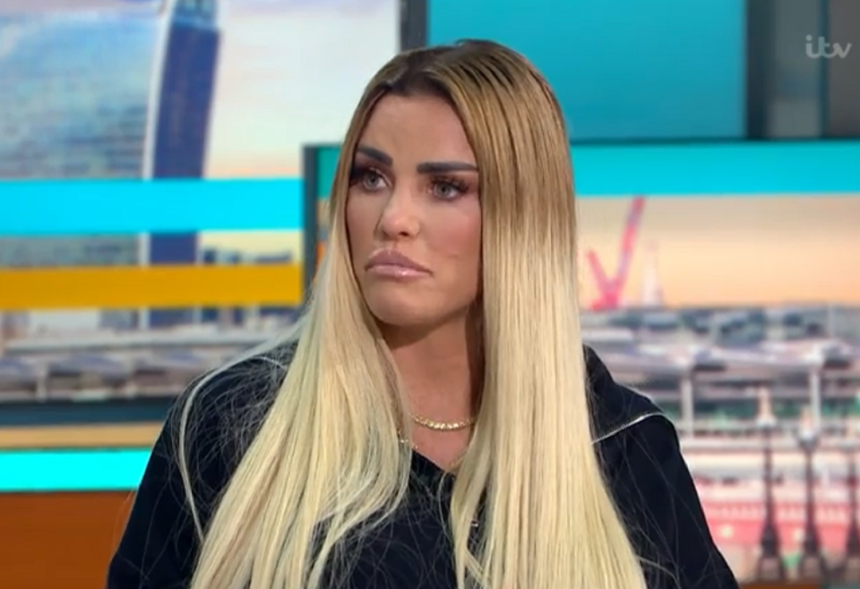 Katie Price shared her pain on GMB today