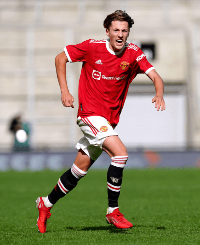 Charlie Savage was part of the Man Utd U19s team walloped 4-1 by Villarreal in the Uefa Youth League