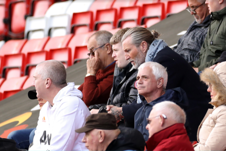 Robbie Savage was in the crowd at Leigh Sports Village and must hope his son achieves what he failed to - by progressing to the Man Utd first team