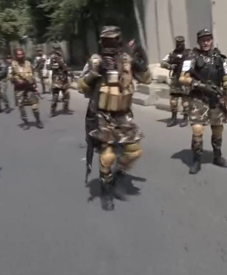 Taliban special forces were reportedly deployed to break up the march