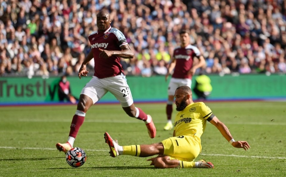 Bryan Mbeumo pounced on a rebound to put Brentford in front