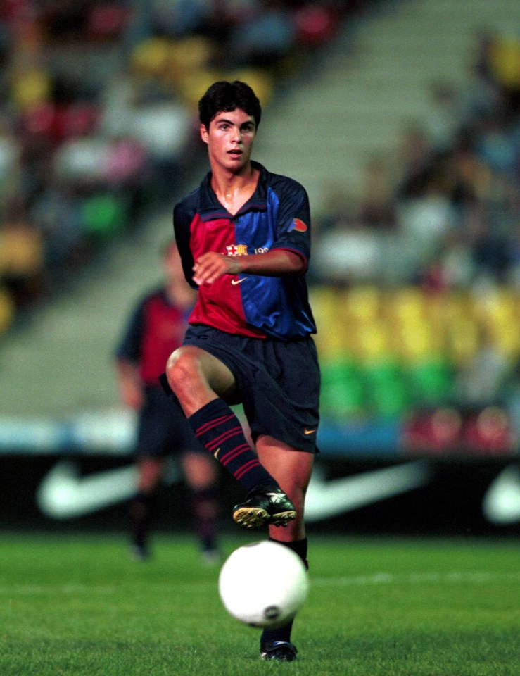 Mikel Arteta swapped Barcelona for PSG in a bid to get more first team opportunities during his playing career