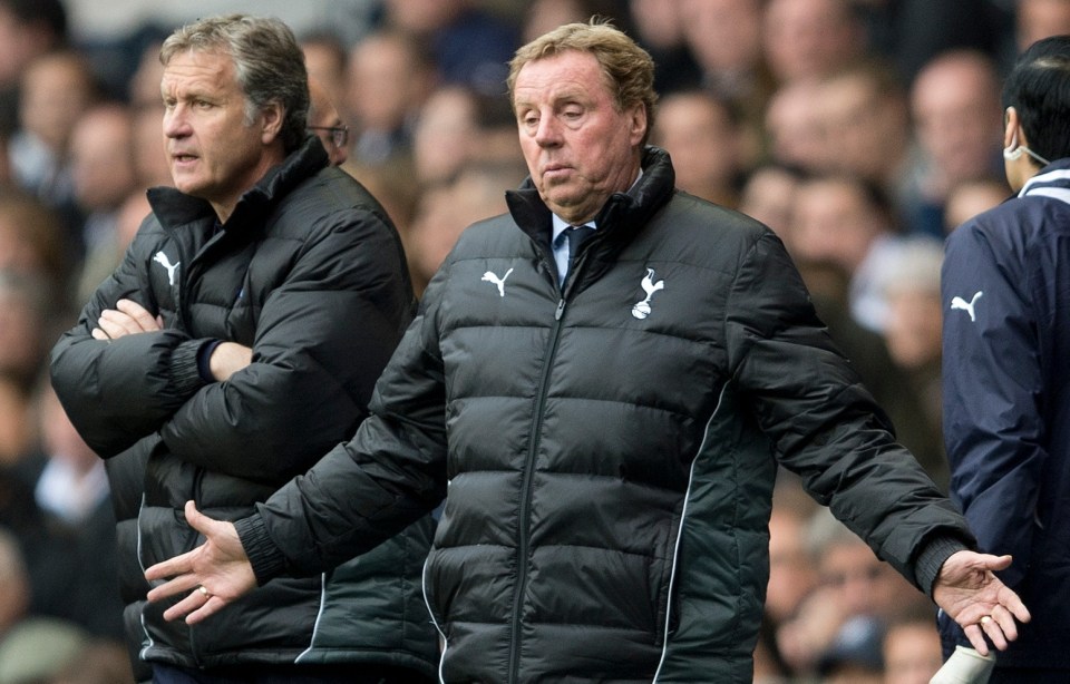 Redknapp was in charge of Spurs between 2008 and 2012