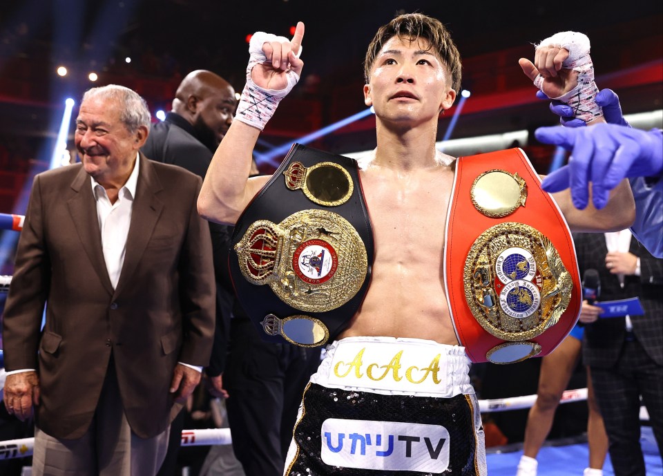 Naoya Inoue holds the WBC, IBF & Ring titles at bantamweight