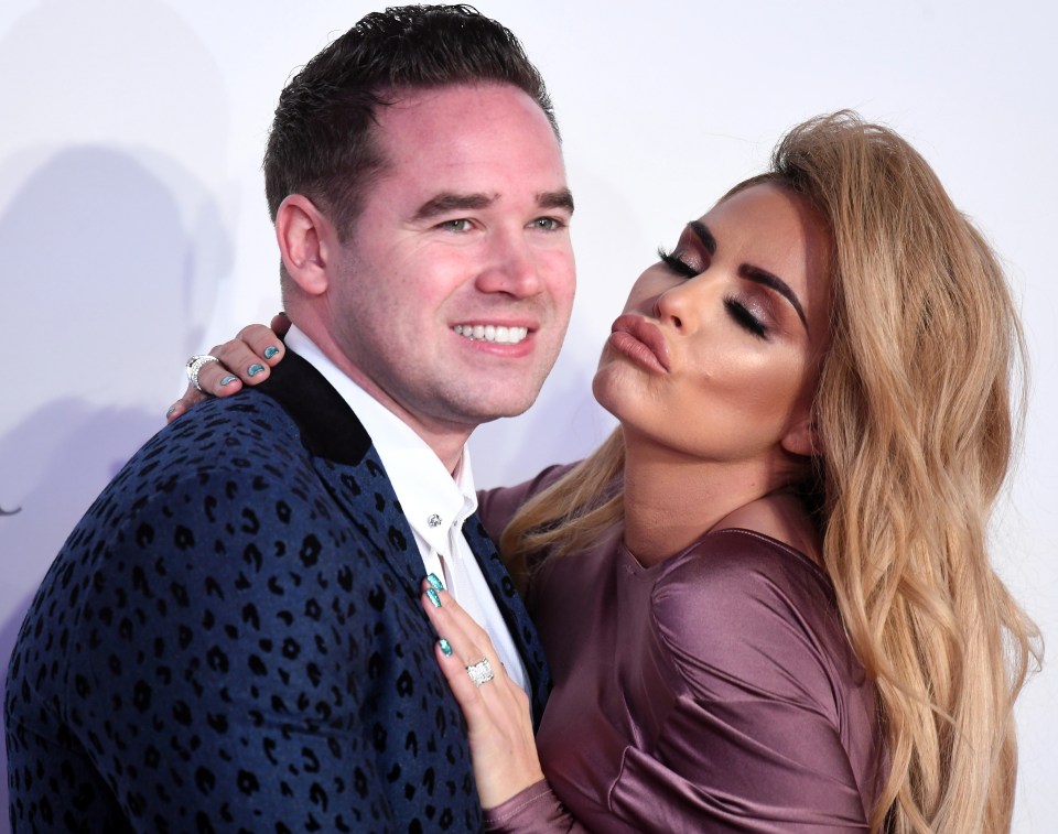 Katie and her husband Kieran Hayler in 2017, they were married from 2013 until earlier this year