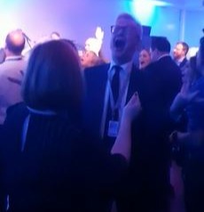 Michael Gove belting out Total Eclipse Of The Heart on the dance floor