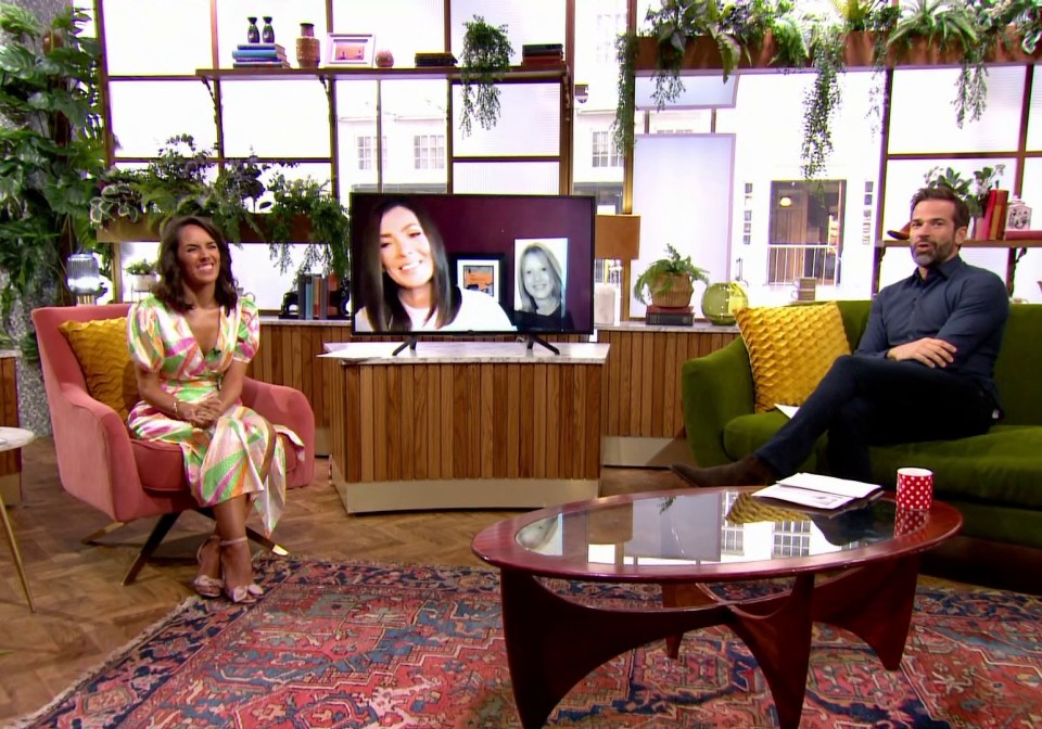 She spoke to hosts Janette Manrara and Gethin Jones via video link today