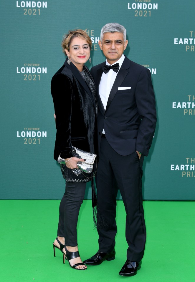 London mayor Sadiq Khan and his wife Saadiya looked classy in all black ensembles