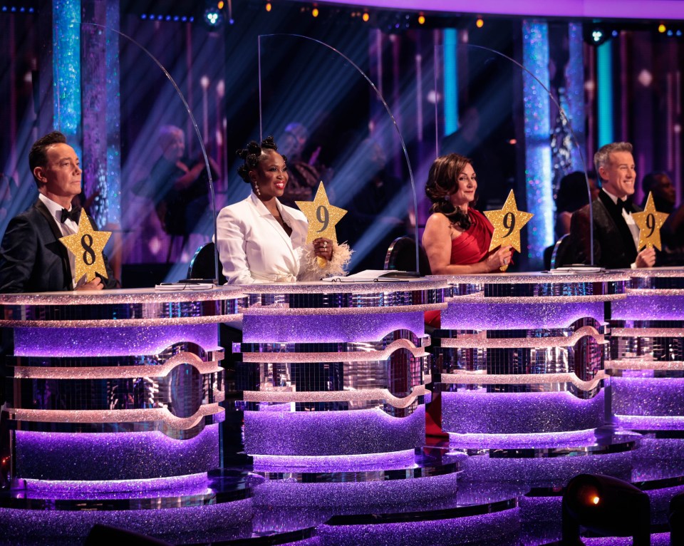 The pair appearing together on Strictly's judging panel earlier this month