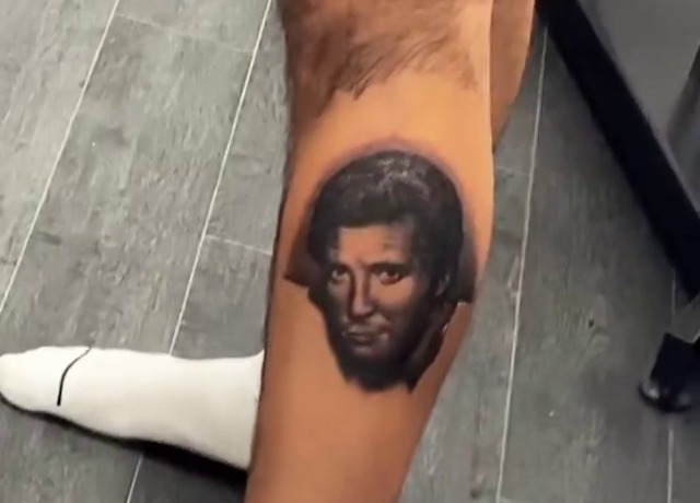 He has an impressive inking of a young Tom Jones - and there's more to come