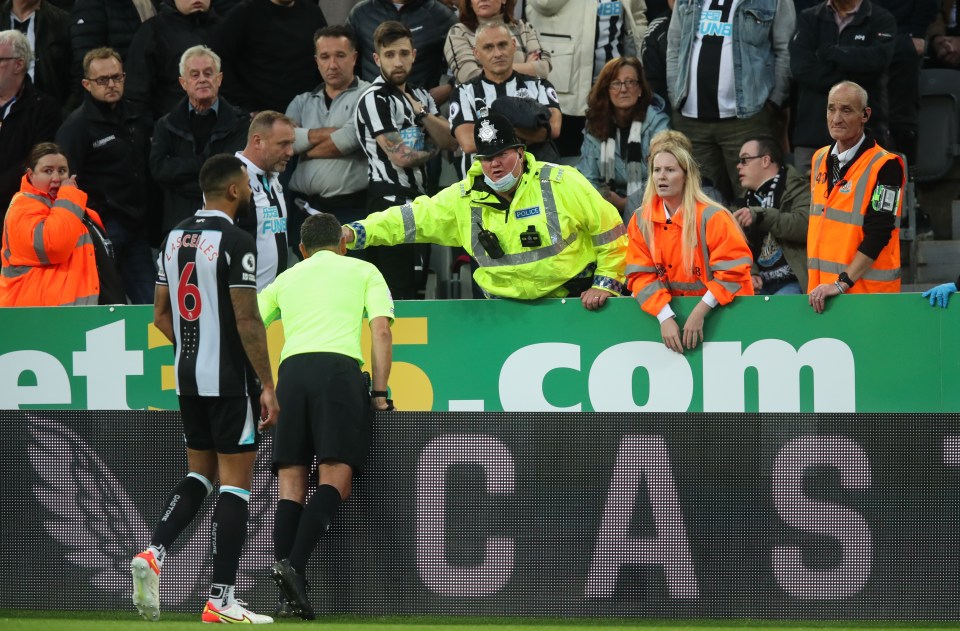 Newcastle's match with Tottenham was suspended when an elderly fan suffered a cardiac arrest