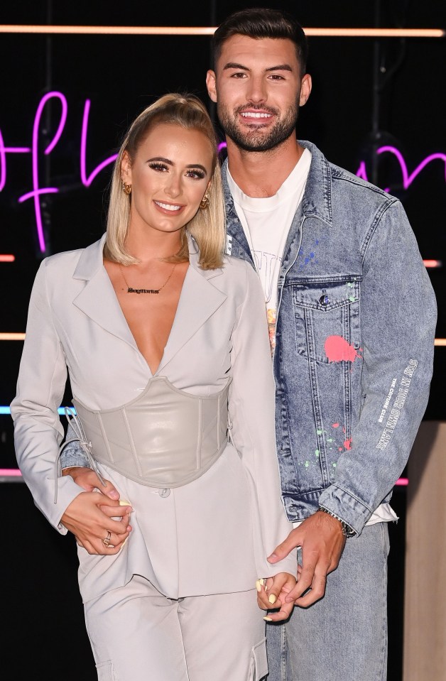 Liam Reardon, seen here with girlfriend Millie Court, showed off a new tattoo