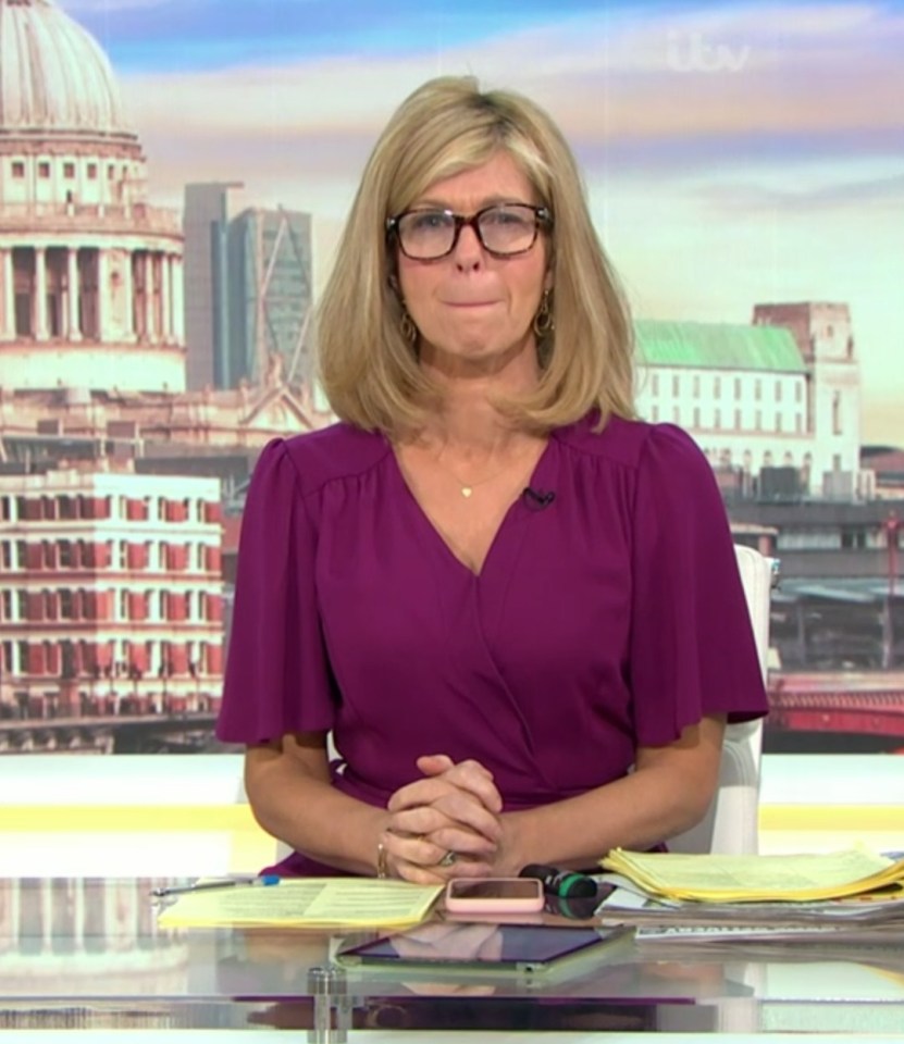 Kate Garraway sported a new look on Good Morning Britain after suffering from inflamed eyes