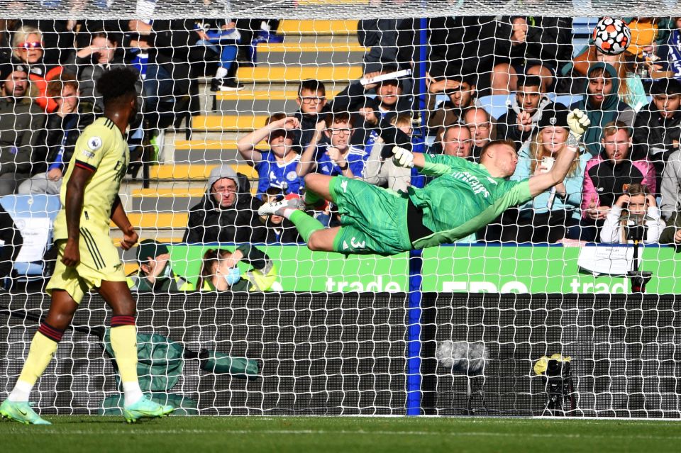 Ramsdale pulled off a world class save to deny Maddison