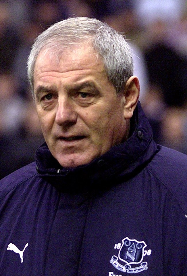 Walter Smith pictured as Everton manager in 2002