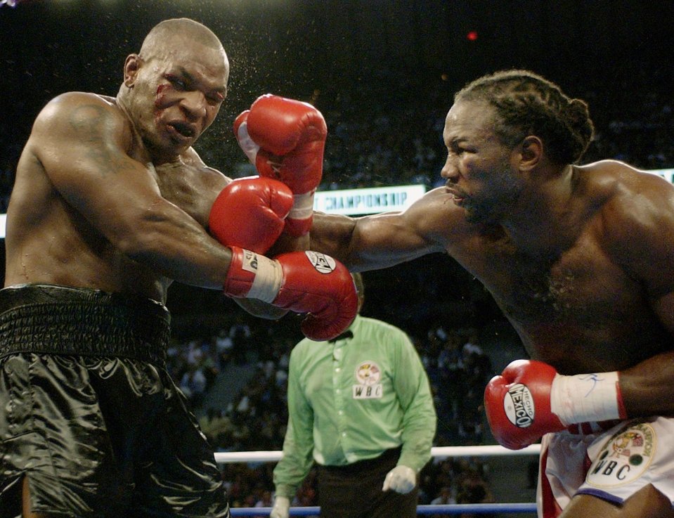 Lennox Lewis faced Mike Tyson back in 2002