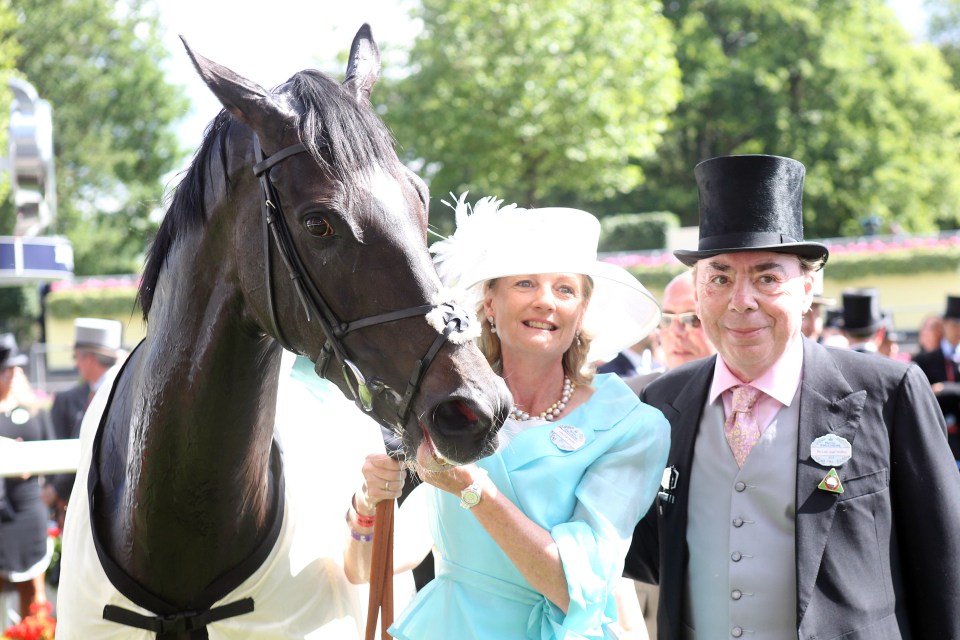 The Lloyd Webbers are huge in the horse racing and breeding world and scooped top lot with a £1.2million sale at Tattersalls