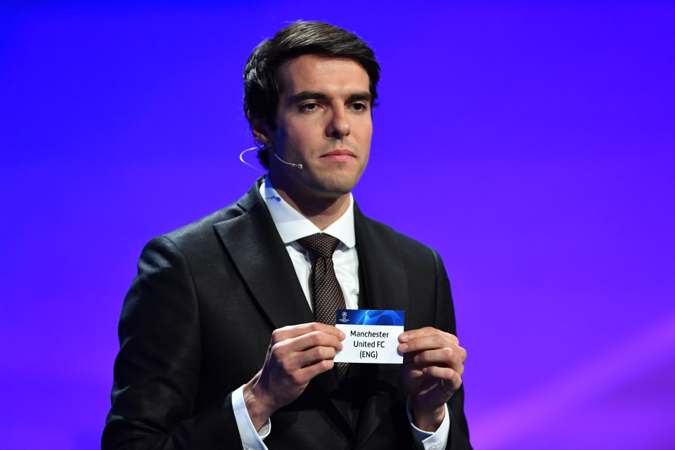 Kaka can now be seen conducting draws for Uefa