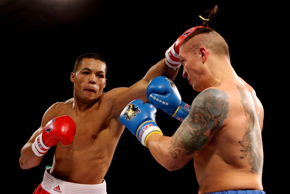 Joe Joyce during his World Boxing Series loss to Oleksandr Usyk