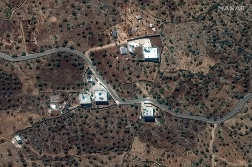 The site of the raid which killed the ISIS leader in 2019