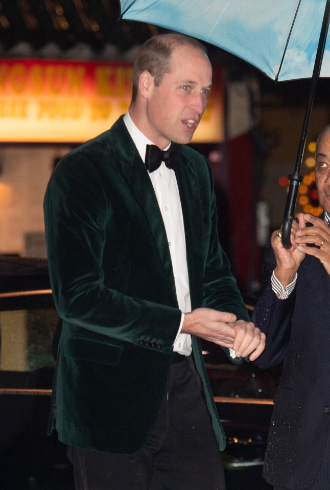 William wore the same green jacket in 2019