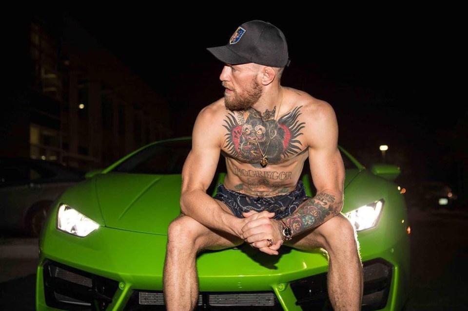 McGregor is also known to drive a Lamborghini Aventador