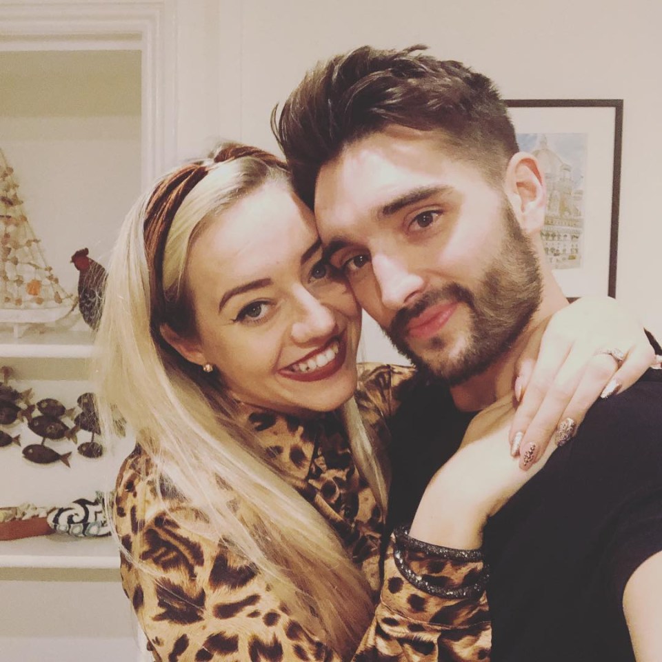 Tom pictured with his wife Kelsey