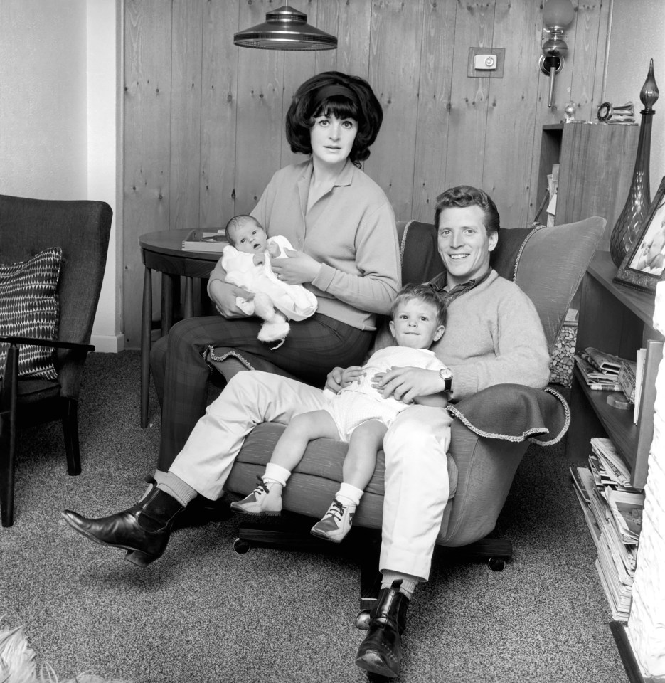 Johnny with wife Caroline, Karen as a baby and her brother Mark in around 1963