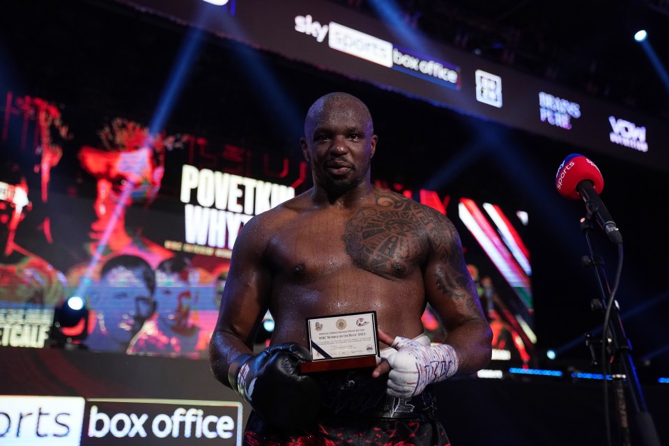 Dillian Whyte is one fight away from facing Tyson Fury