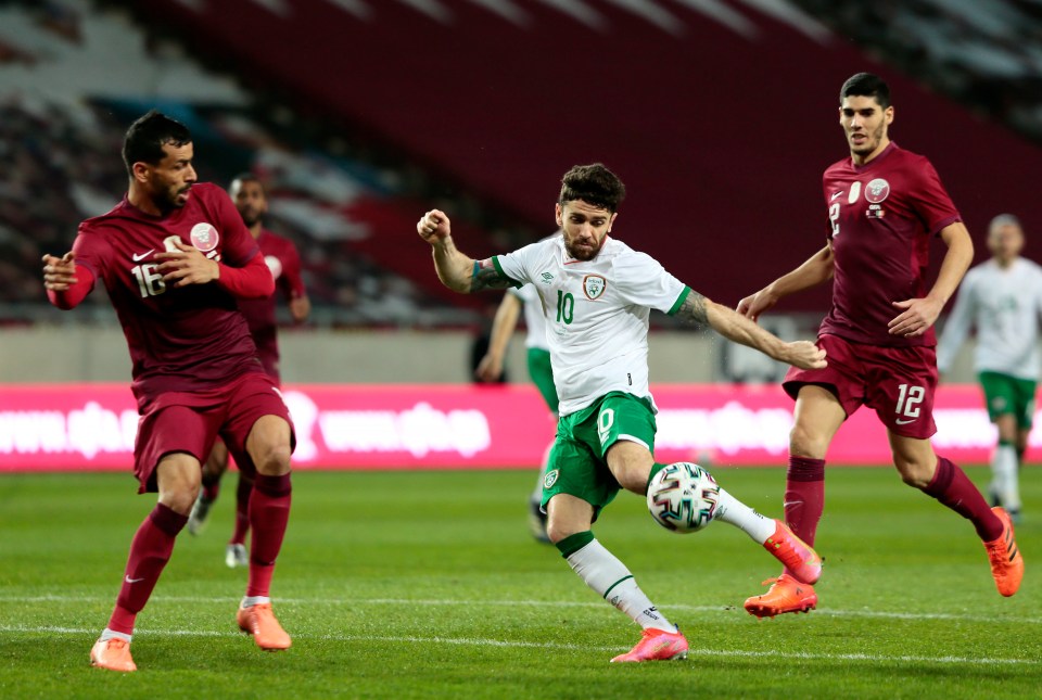 Brady has 57 caps for the Republic of Ireland