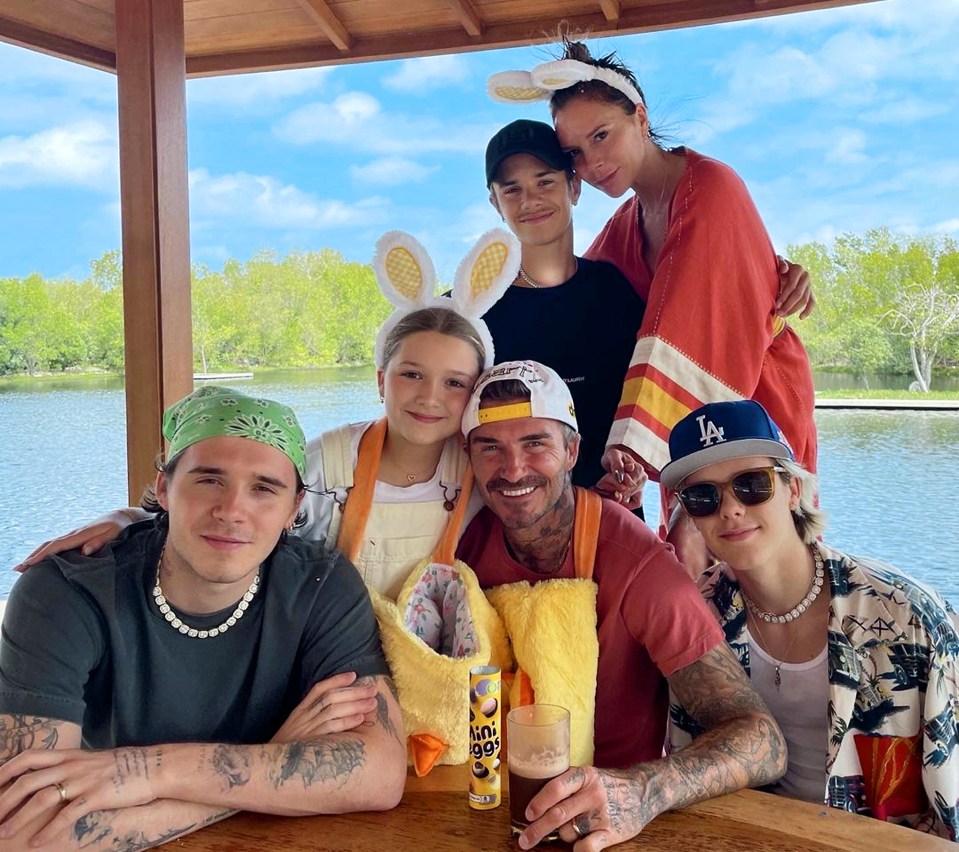 The Beckhams always make time to be together as a family