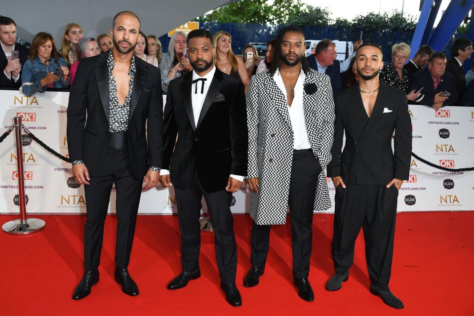 JLS are reunited at the NTA awards ahead of their comeback tour