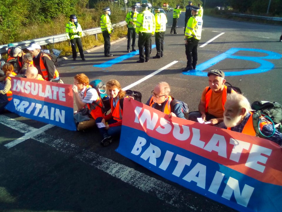 Protesters have repeatedly blocked major roads, including the M25