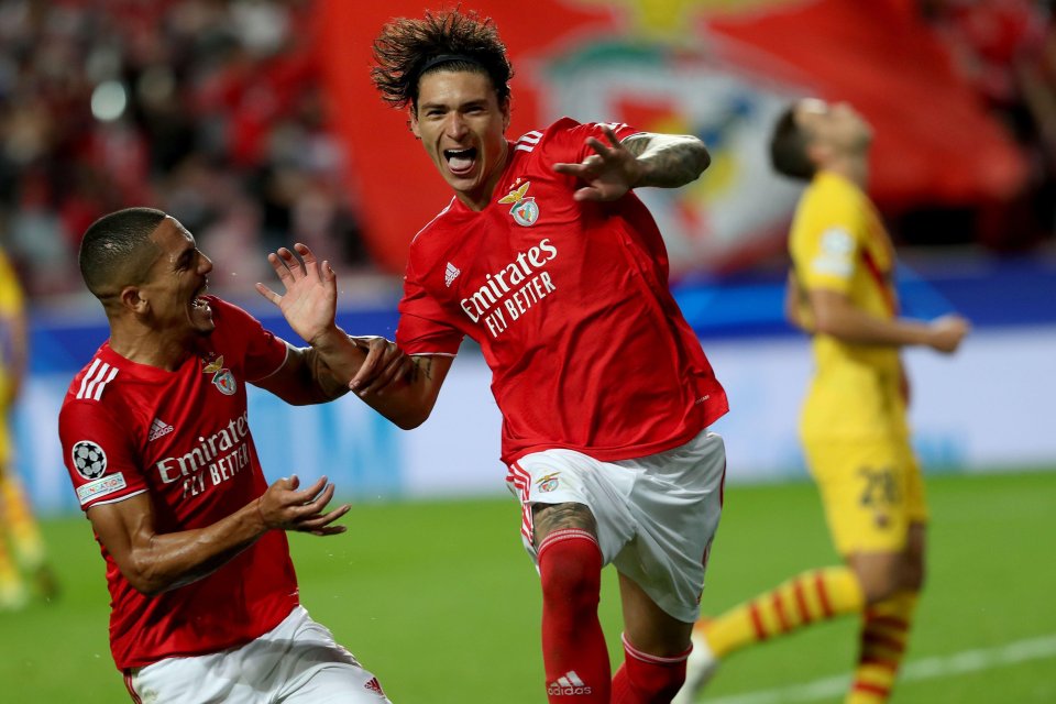 Benfica star Darwin Nunez is one of Europe's most in-demand centre-forwards